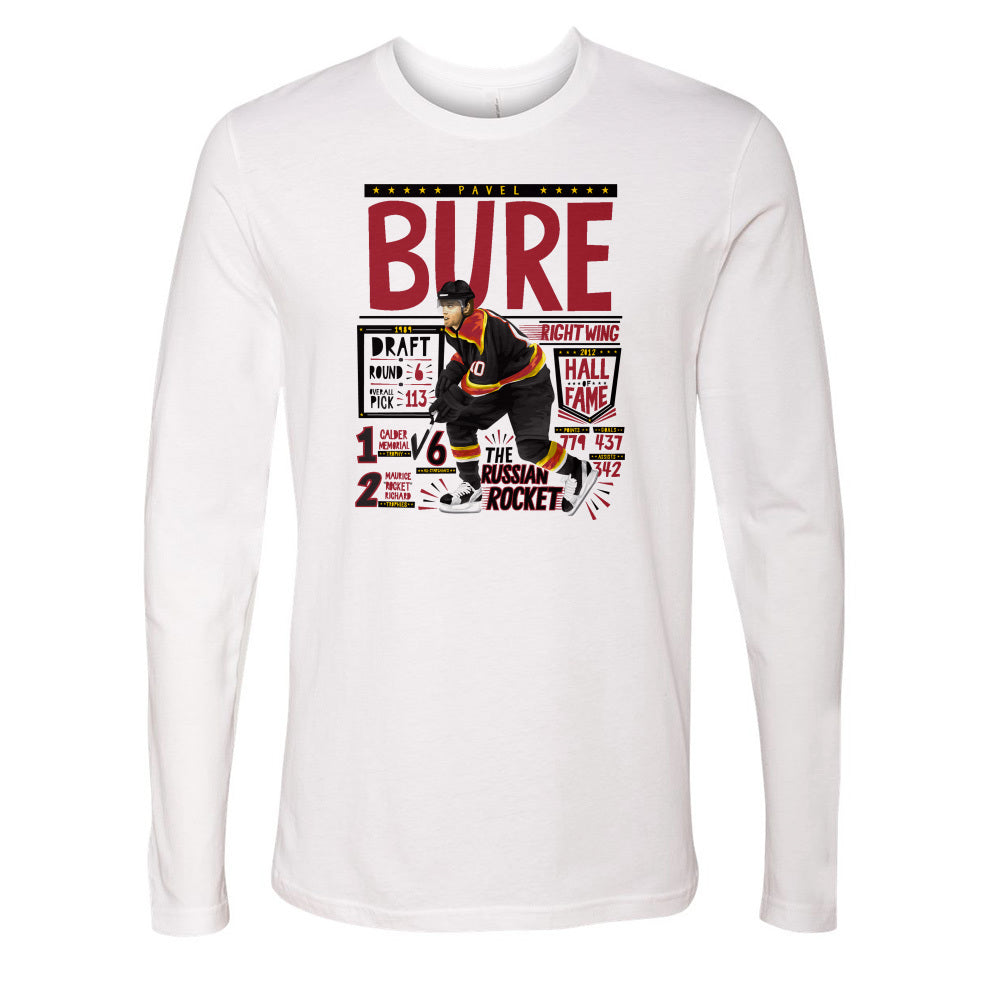 Pavel Bure Men's Long Sleeve T-Shirt | 500 LEVEL