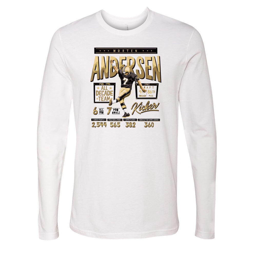 Morten Andersen Men's Long Sleeve T-Shirt | 500 LEVEL