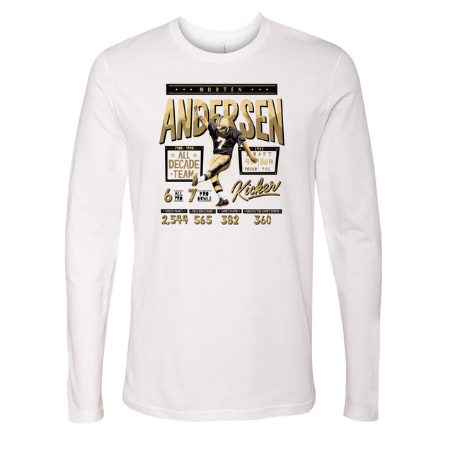Morten Andersen Men's Long Sleeve T-Shirt | 500 LEVEL
