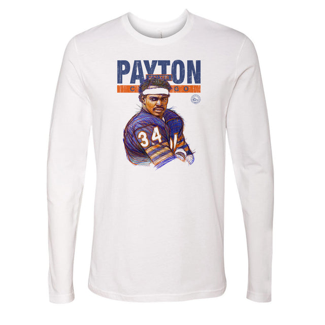 Walter Payton Men's Long Sleeve T-Shirt | 500 LEVEL