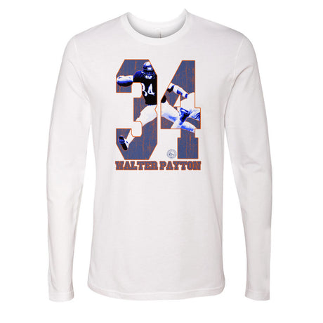 Walter Payton Men's Long Sleeve T-Shirt | 500 LEVEL