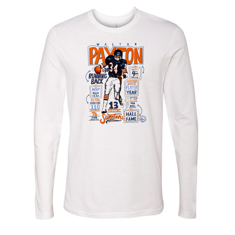 Walter Payton Men's Long Sleeve T-Shirt | 500 LEVEL