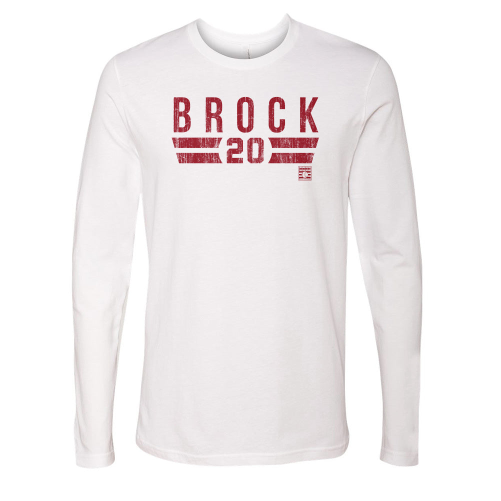Lou Brock Men&#39;s Long Sleeve T-Shirt | 500 LEVEL