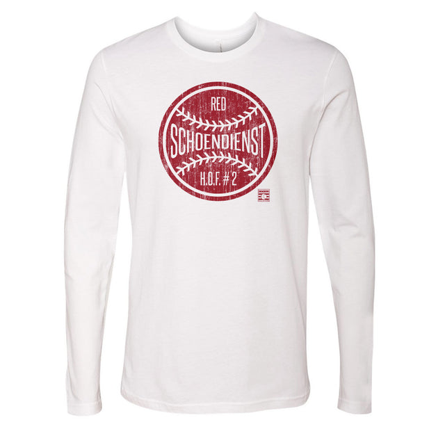 Red Schoendienst Men's Long Sleeve T-Shirt | 500 LEVEL