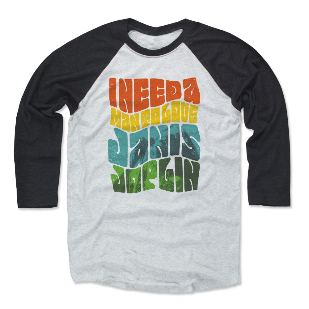Janis Joplin Men&#39;s Baseball T-Shirt | 500 LEVEL