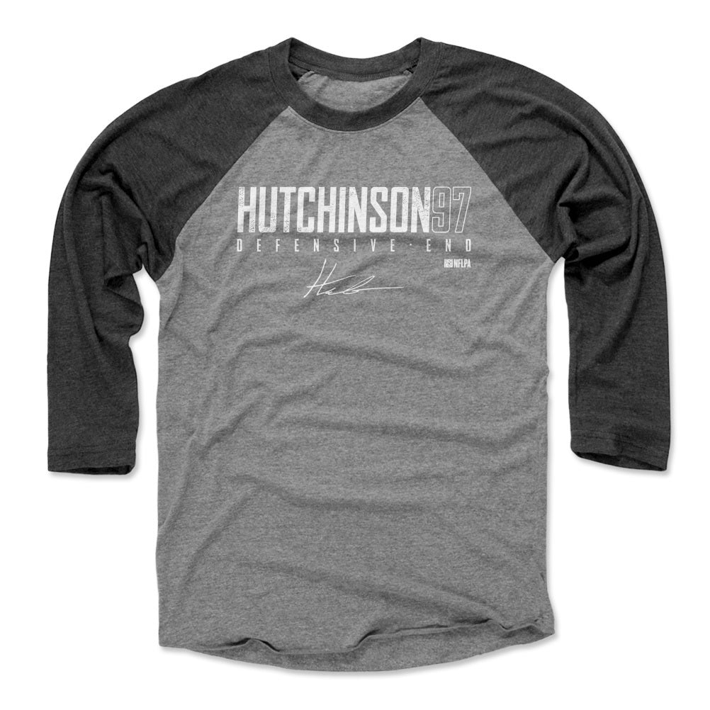 Aidan Hutchinson Men&#39;s Baseball T-Shirt | 500 LEVEL