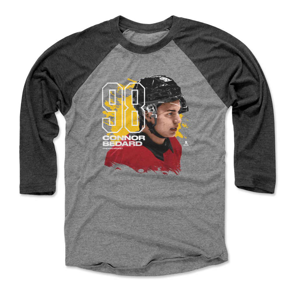 Connor Bedard Men&#39;s Baseball T-Shirt | 500 LEVEL