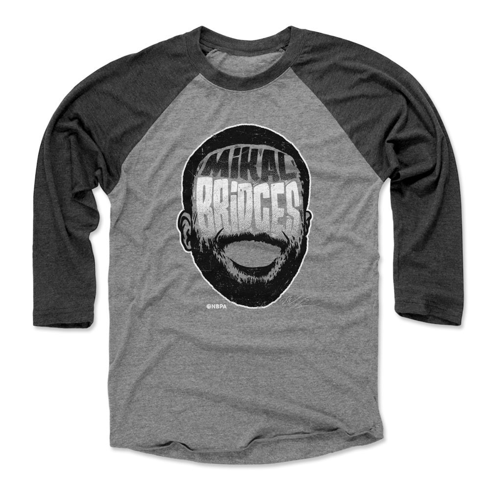Mikal Bridges Men&#39;s Baseball T-Shirt | 500 LEVEL