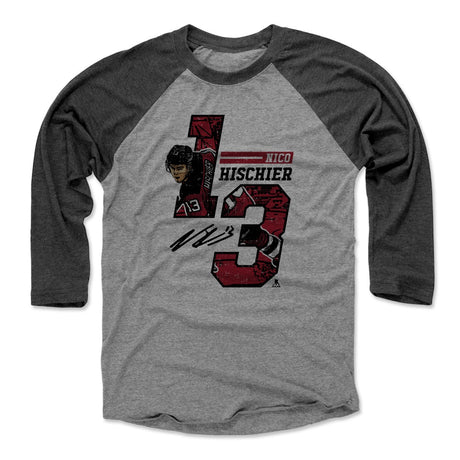 Nico Hischier Men's Baseball T-Shirt | 500 LEVEL