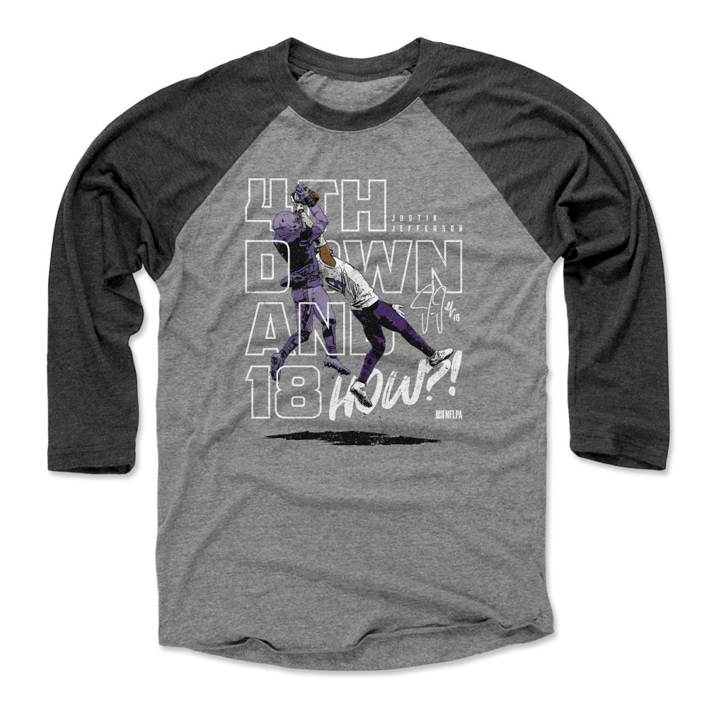 Justin Jefferson Men&#39;s Baseball T-Shirt | 500 LEVEL