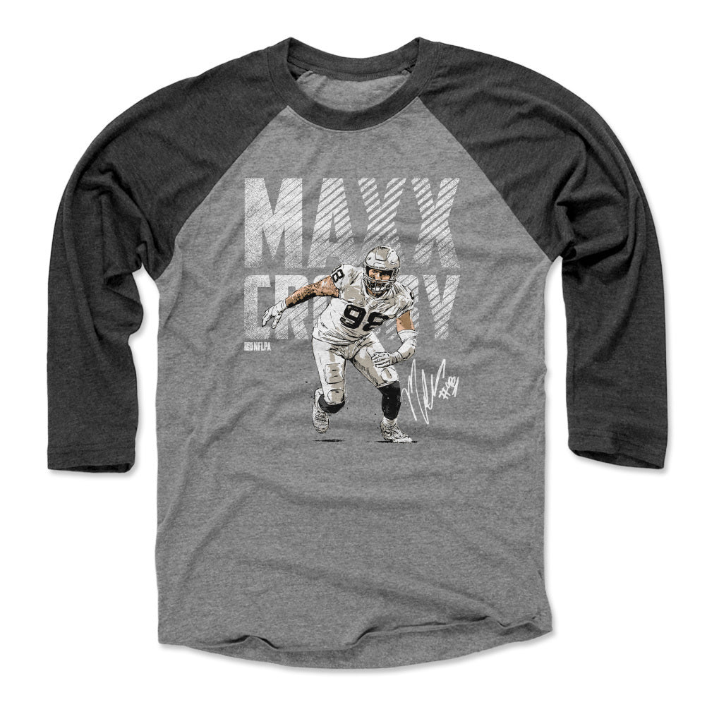 Maxx Crosby Men's Baseball T-Shirt | 500 LEVEL