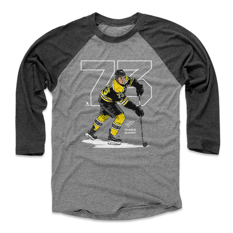 Charlie McAvoy Men's Baseball T-Shirt | 500 LEVEL