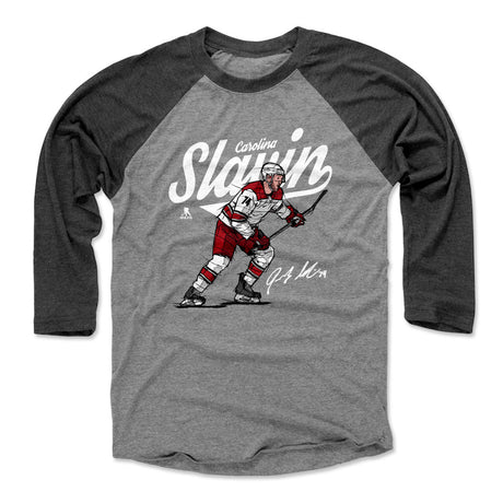 Jaccob Slavin Men's Baseball T-Shirt | 500 LEVEL
