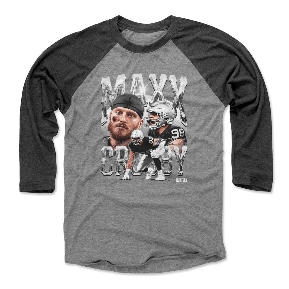 Maxx Crosby Men&#39;s Baseball T-Shirt | 500 LEVEL