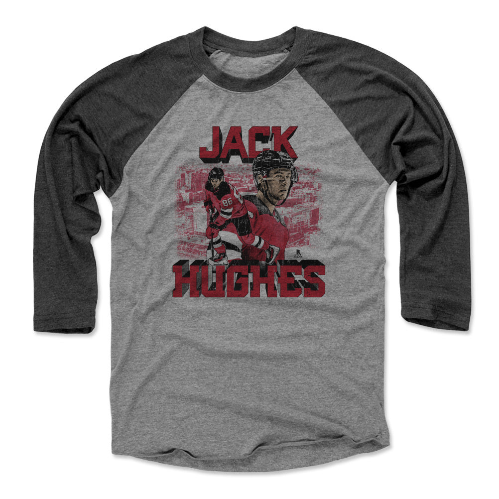 Jack Hughes Men&#39;s Baseball T-Shirt | 500 LEVEL