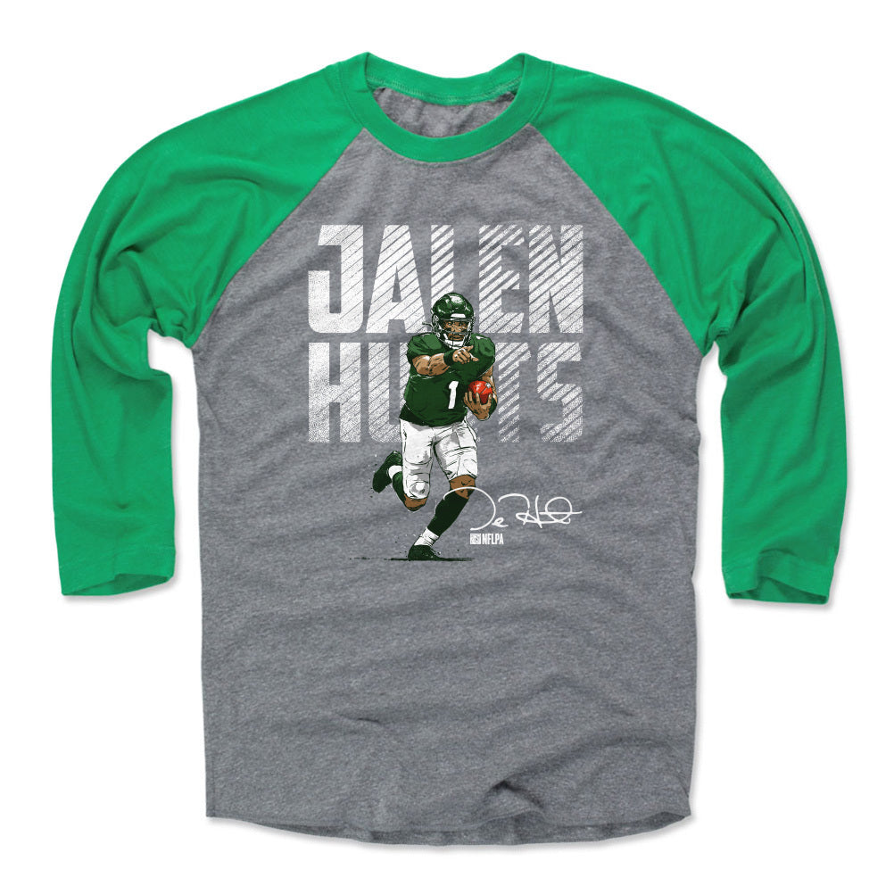 Jalen Hurts Men&#39;s Baseball T-Shirt | 500 LEVEL
