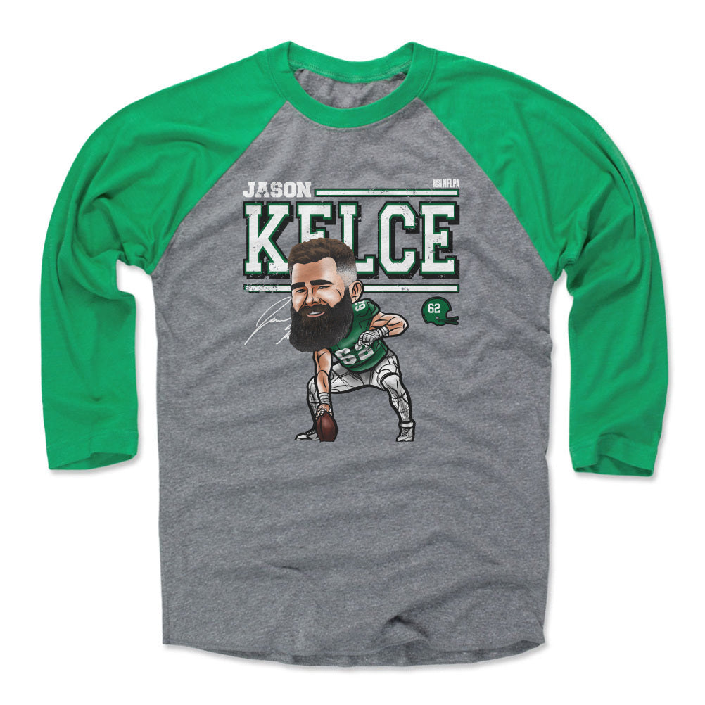 Jason Kelce Men&#39;s Baseball T-Shirt | 500 LEVEL
