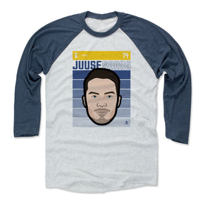 Juuse Saros Men's Baseball T-Shirt | 500 LEVEL