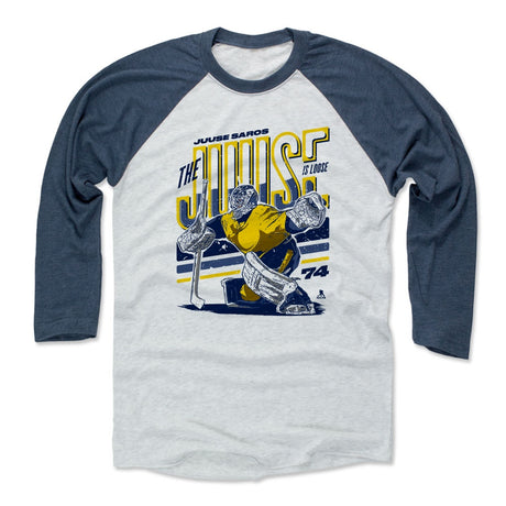 Juuse Saros Men's Baseball T-Shirt | 500 LEVEL