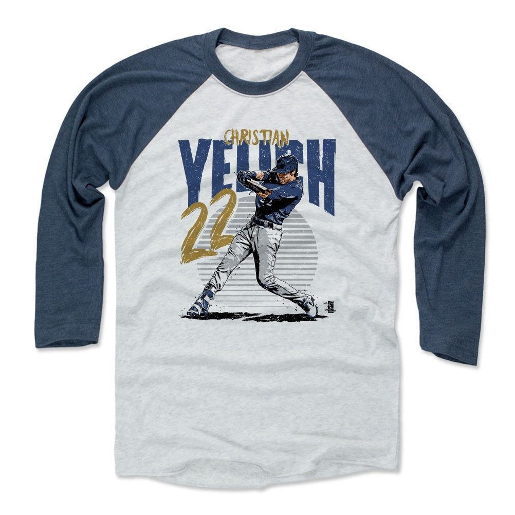Christian Yelich Men's Baseball T-Shirt | 500 LEVEL