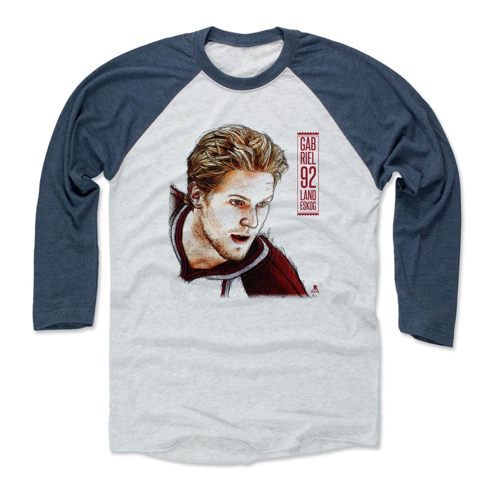 Gabriel Landeskog Men's Baseball T-Shirt | 500 LEVEL