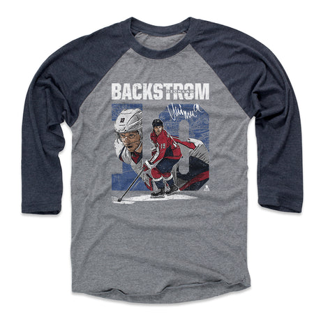 Nicklas Backstrom Men's Baseball T-Shirt | 500 LEVEL