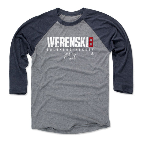 Zach Werenski Men's Baseball T-Shirt | 500 LEVEL