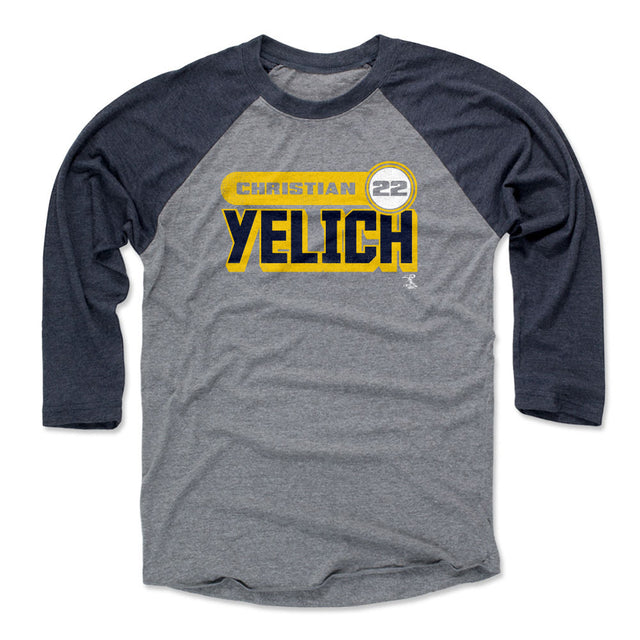Christian Yelich Men's Baseball T-Shirt | 500 LEVEL
