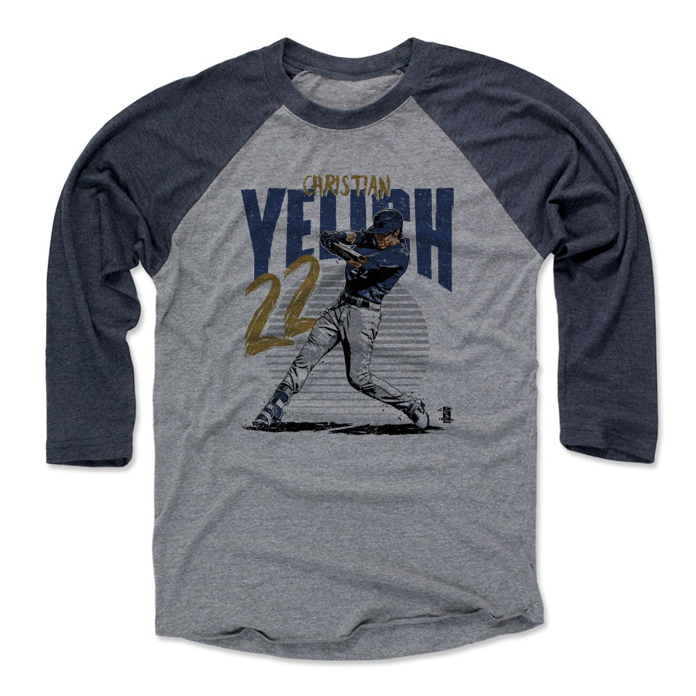 Christian Yelich Men&#39;s Baseball T-Shirt | 500 LEVEL