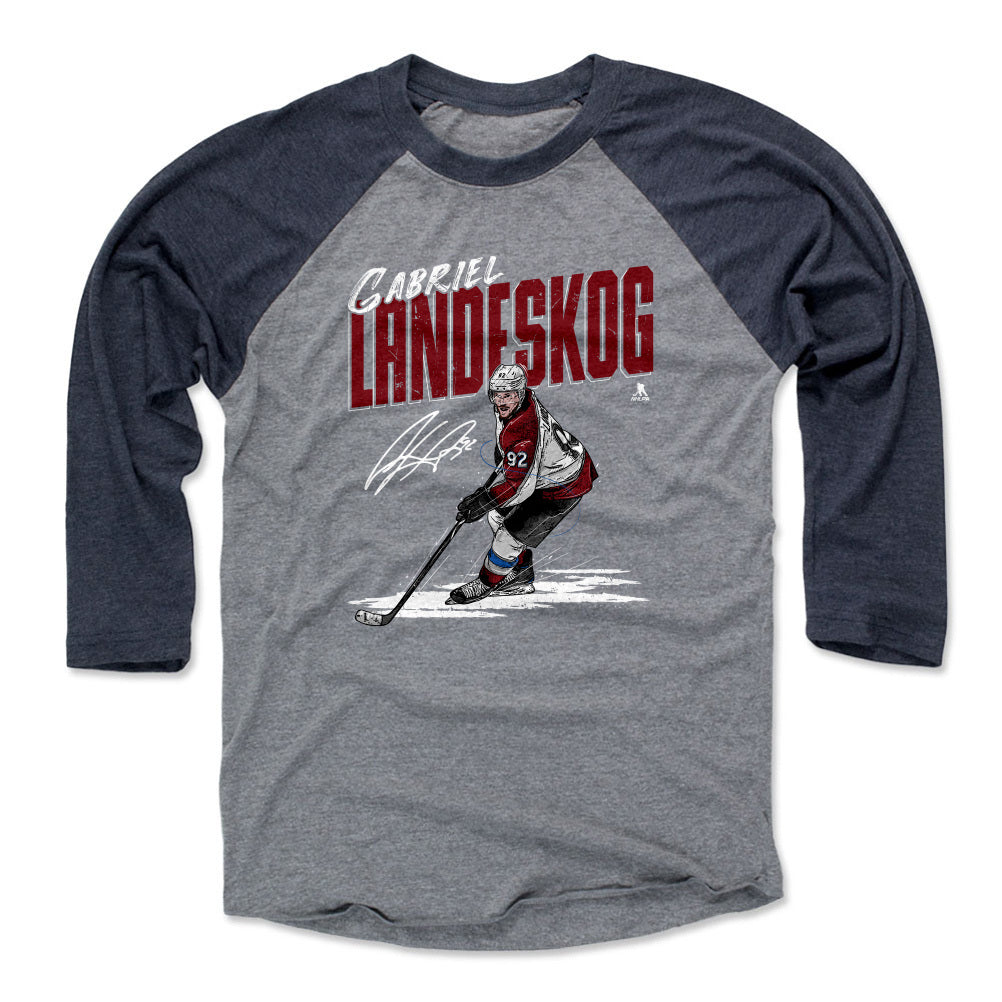 Gabriel Landeskog Men&#39;s Baseball T-Shirt | 500 LEVEL