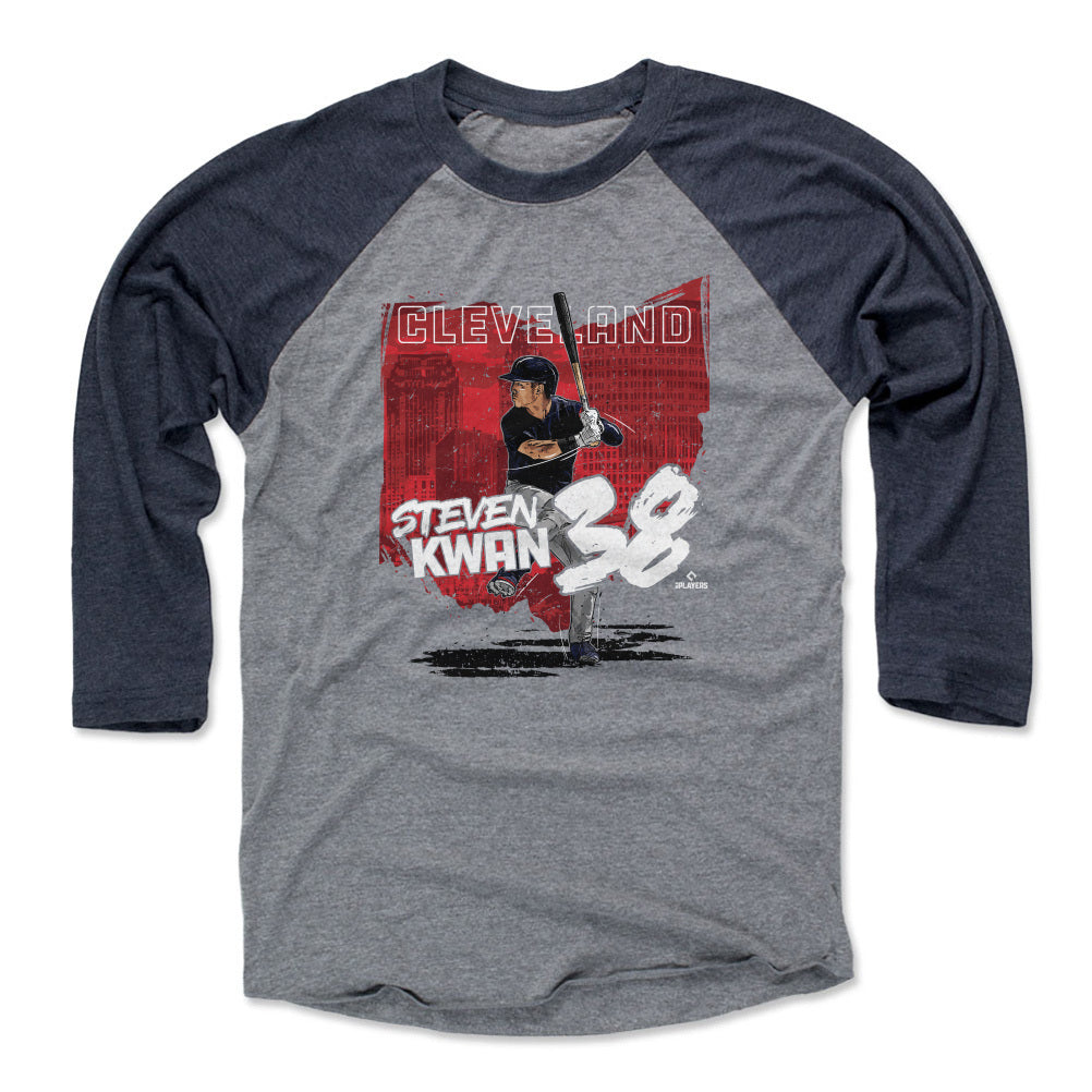 Steven Kwan Men&#39;s Baseball T-Shirt | 500 LEVEL