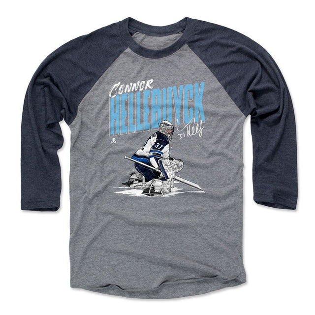 Connor Hellebuyck Men's Baseball T-Shirt | 500 LEVEL
