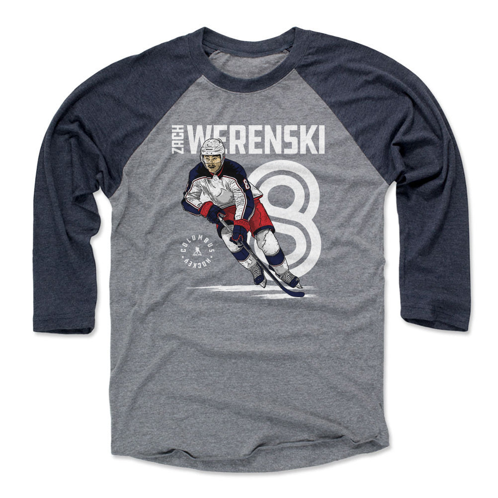 Zach Werenski Men's Baseball T-Shirt | 500 LEVEL