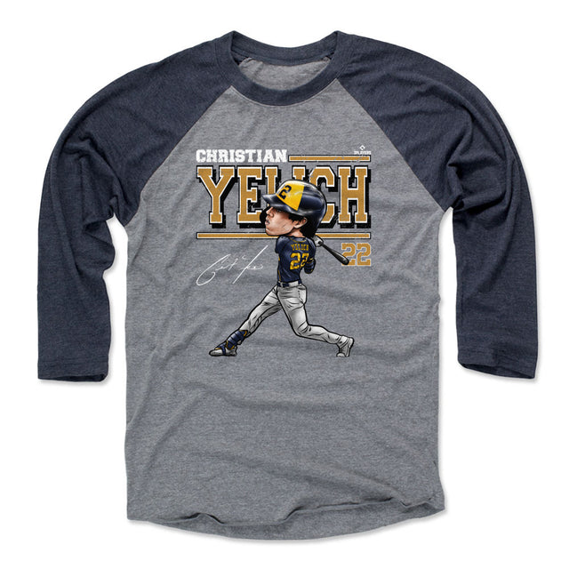 Christian Yelich Men's Baseball T-Shirt | 500 LEVEL