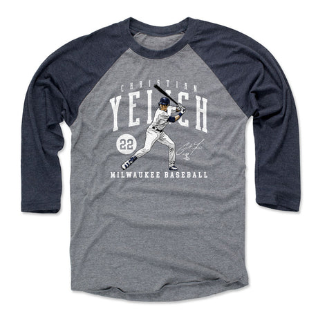 Christian Yelich Men's Baseball T-Shirt | 500 LEVEL