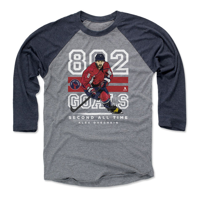 Alex Ovechkin Men's Baseball T-Shirt | 500 LEVEL
