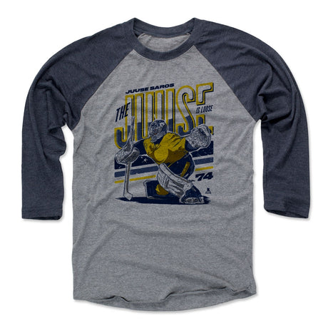 Juuse Saros Men's Baseball T-Shirt | 500 LEVEL