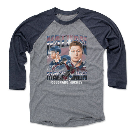 Nathan MacKinnon Men's Baseball T-Shirt | 500 LEVEL