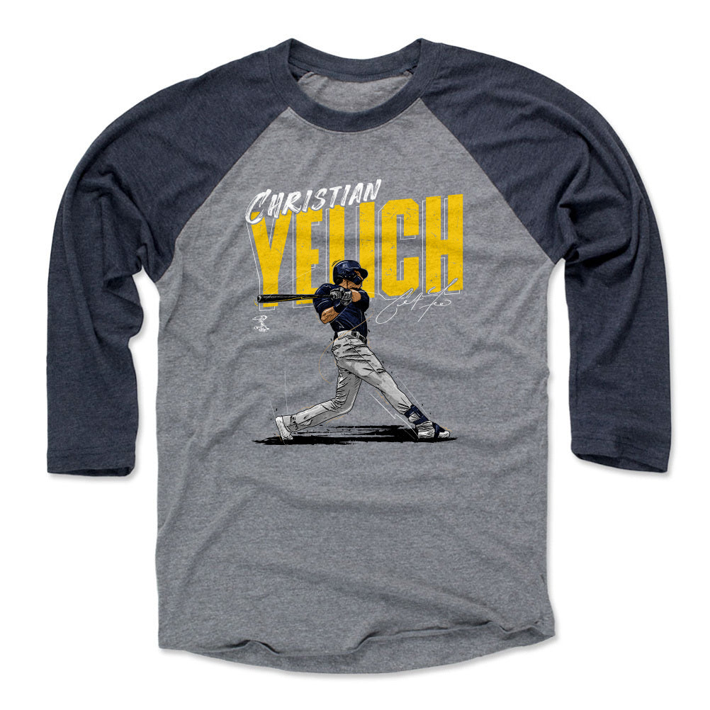 Christian Yelich Men's Baseball T-Shirt | 500 LEVEL
