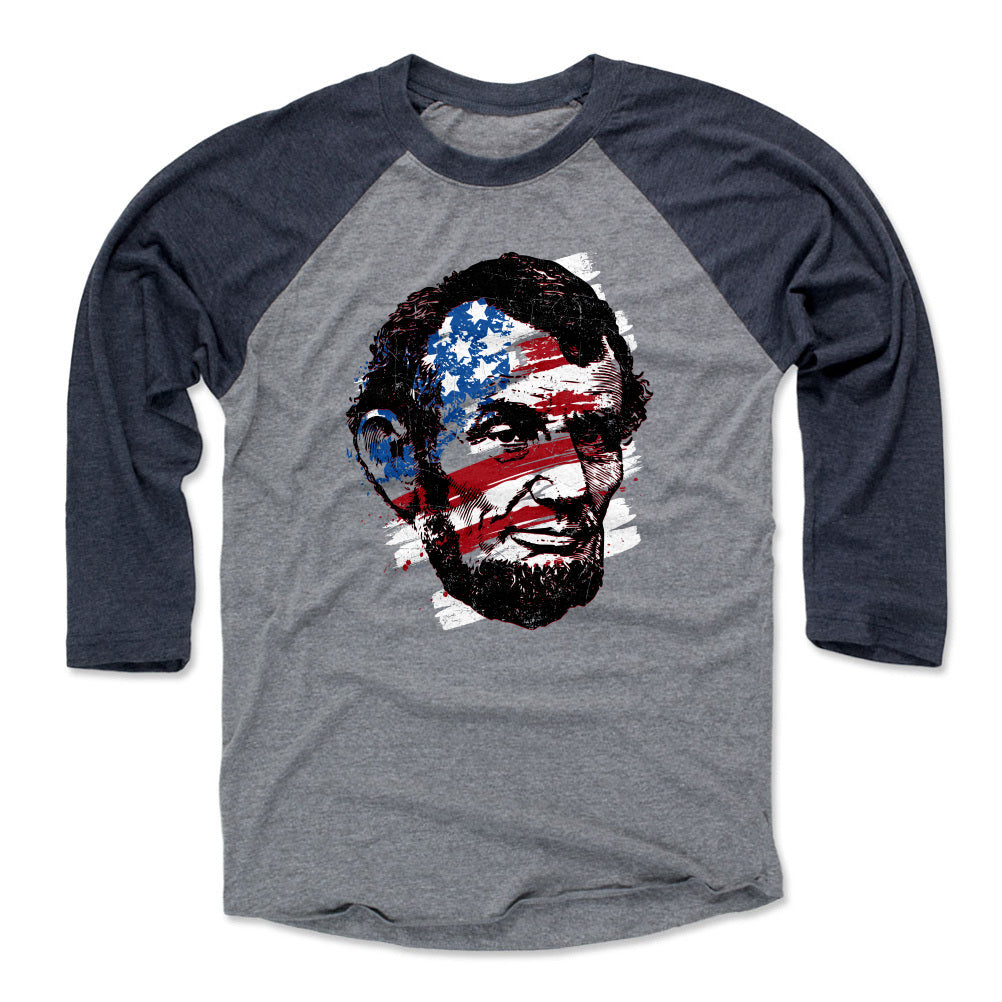 Abraham Lincoln Men&#39;s Baseball T-Shirt | 500 LEVEL