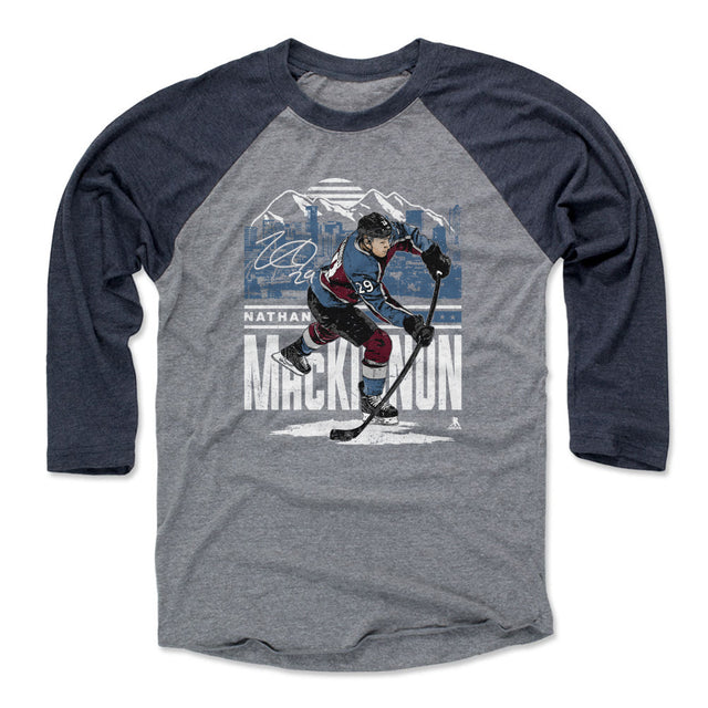 Nathan MacKinnon Men's Baseball T-Shirt | 500 LEVEL