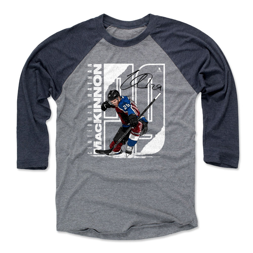 Nathan MacKinnon Men's Baseball T-Shirt | 500 LEVEL