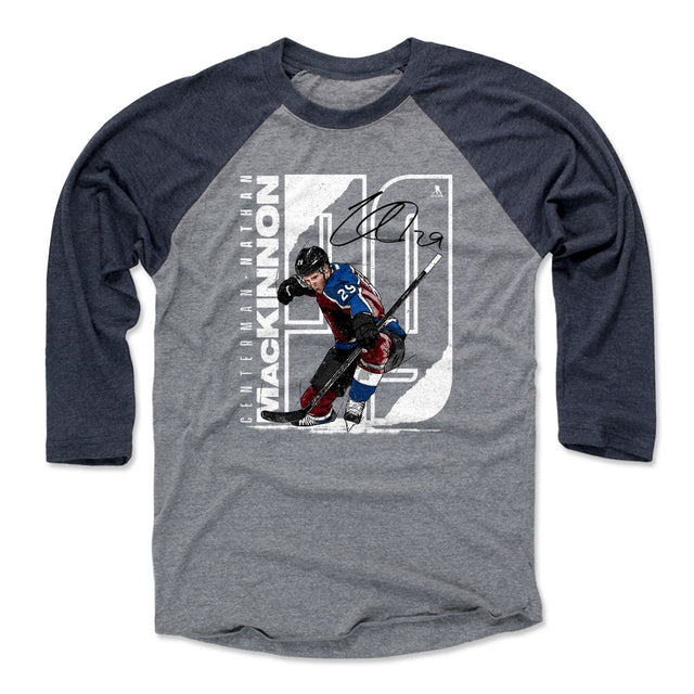 Nathan MacKinnon Men's Baseball T-Shirt | 500 LEVEL