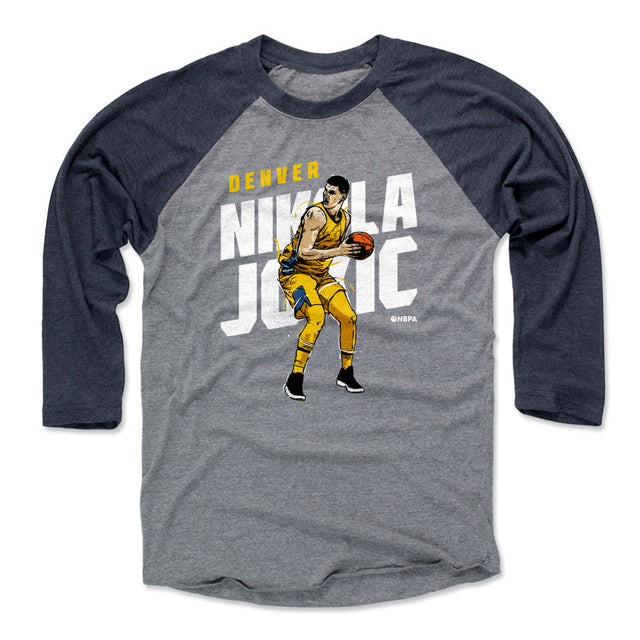Nikola Jokic Men's Baseball T-Shirt | 500 LEVEL