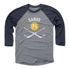 Juuse Saros Men's Baseball T-Shirt | 500 LEVEL