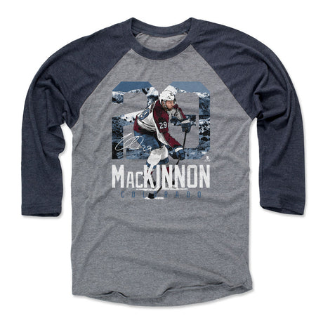 Nathan MacKinnon Men's Baseball T-Shirt | 500 LEVEL