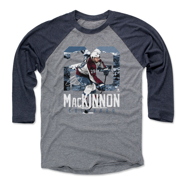 Nathan MacKinnon Men's Baseball T-Shirt | 500 LEVEL