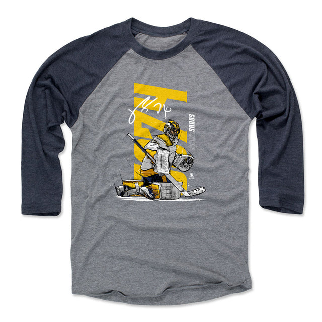 Juuse Saros Men's Baseball T-Shirt | 500 LEVEL