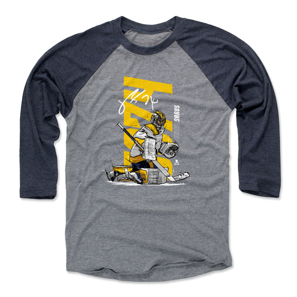 Juuse Saros Men&#39;s Baseball T-Shirt | 500 LEVEL