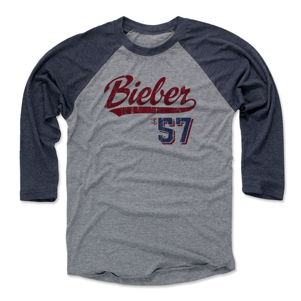 Shane Bieber Men&#39;s Baseball T-Shirt | 500 LEVEL